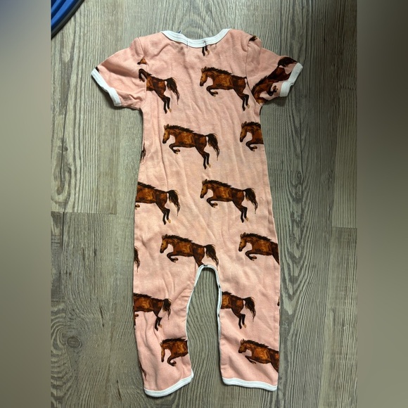 MILKBARN Horse Organic Cotton Romper Onsie 6-12 months - Picture 3 of 5